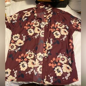 Abercrombie & Fitch Floral Button Up Shirt